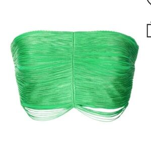 NWT Alexander Wang fringe-effect tube top